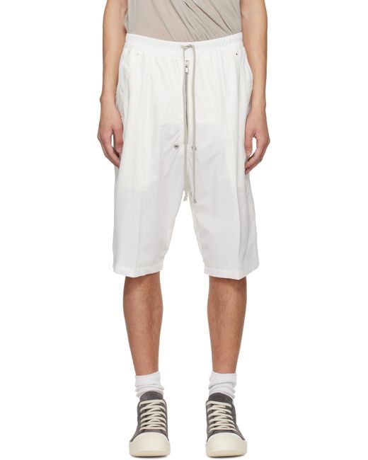 Rick Owens メンズ オフホワイト Temple Bela Pods ショートパンツ