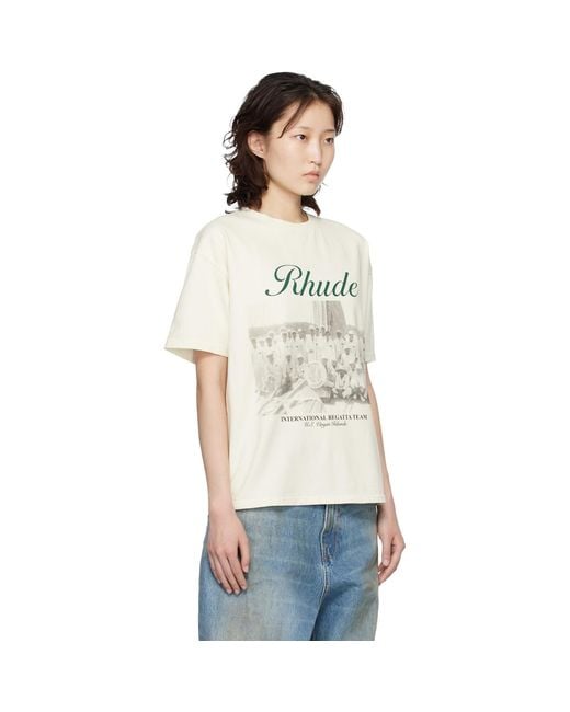 Rhude Multicolor Off- Virgin Islands Script T-Shirt
