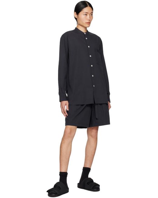 Tekla Black Birkenstock Edition Pyjama Shorts for men