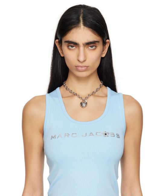 Marc Jacobs シルバー 'The Heart Balloon Locket' ネックレス Metallic
