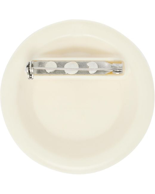 Vetements Natural Off- Security Tag Brooch for men