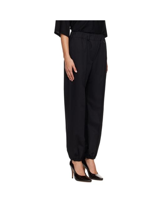Burberry Black Wool Jogging Trousers