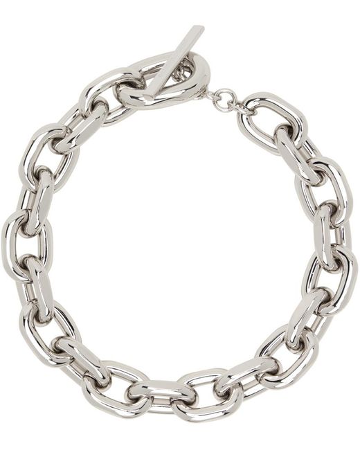 Rabanne Metallic Xl Link Necklace