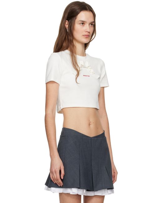 ShuShu/Tong 3D Bow Short T-Shirt in Black | Lyst UK 