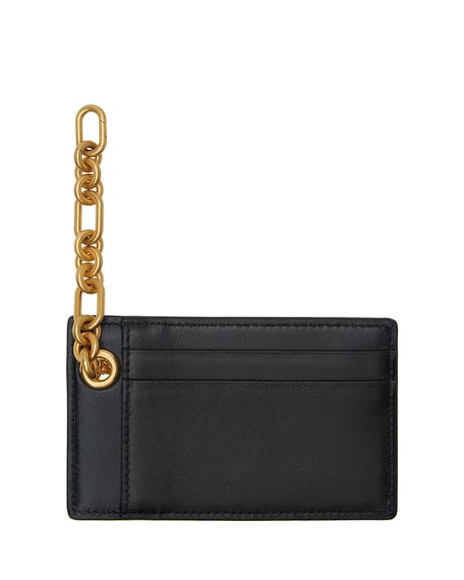 Balmain Black Pulse Chain Card Holder for men