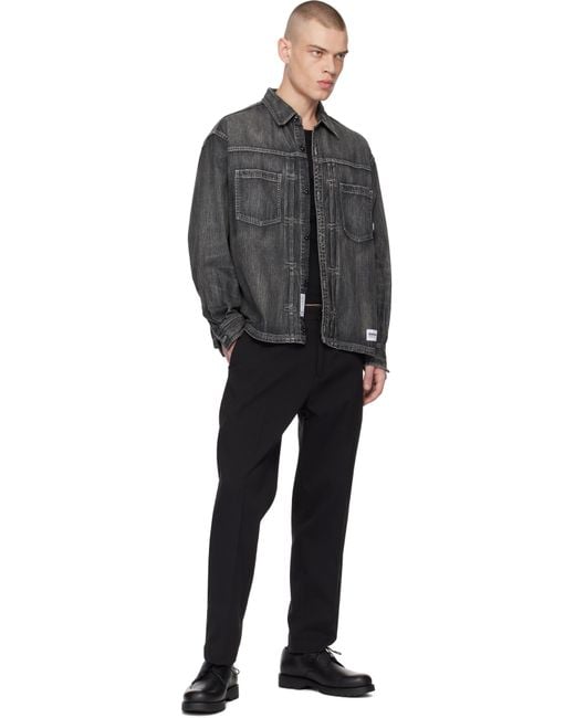 Neighborhood Washed Denim Ls Shirt in Black for Men | Lyst
