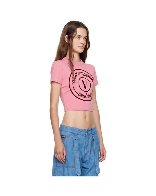 Versace Jeans Couture Multicolor V-Emblem Slim-Fit T-Shirt