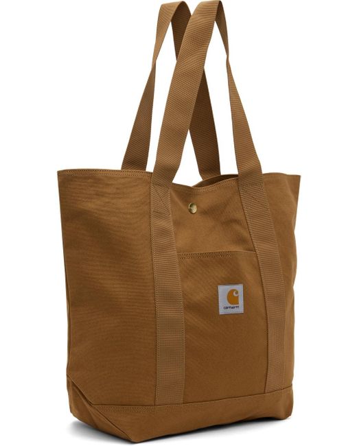 Carhartt Brown Canvas Tote for men