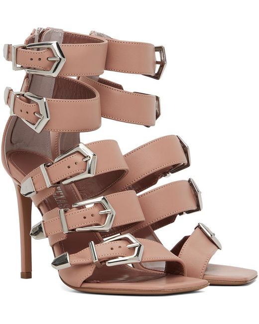 Sandales à talon aiguille ursula roses Paris Texas en coloris Brown