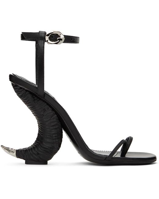 Femme Chaussures Chaussures plates Sandales et claquettes Tong Cuir Givenchy en coloris Noir 