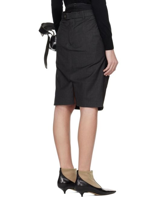 【関税込み】HODAKOVA Double Suit ミディアムスカート HODAKOVA Double Suit ミディアムスカート ブラック | Lyst
