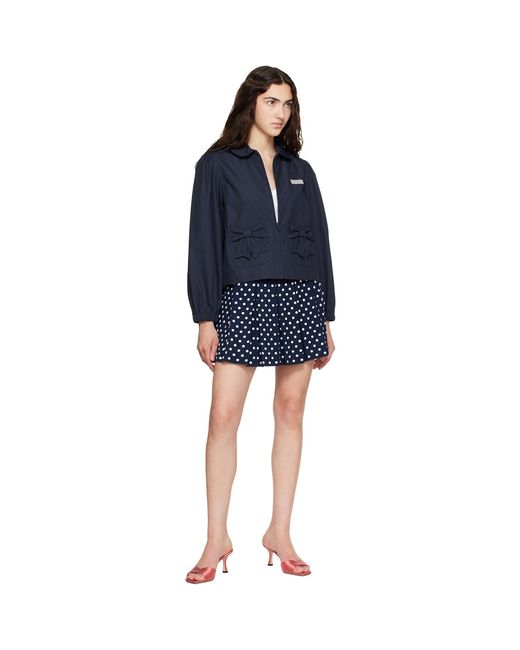 Sandy Liang Blue Necco Jacket