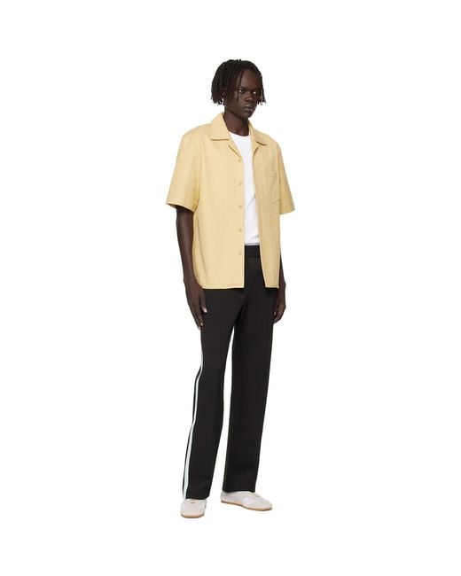 Casablanca Black Tech Nylon Trim Sweatpants for men
