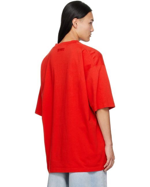 Vetements Red 'limited Edition' T-shirt for men