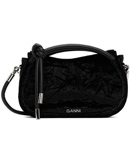 Ganni Black Knot Bag | Lyst