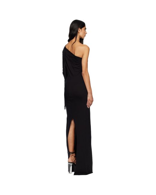 Rick Owens Black Concordians Ziggy Maxi Dress