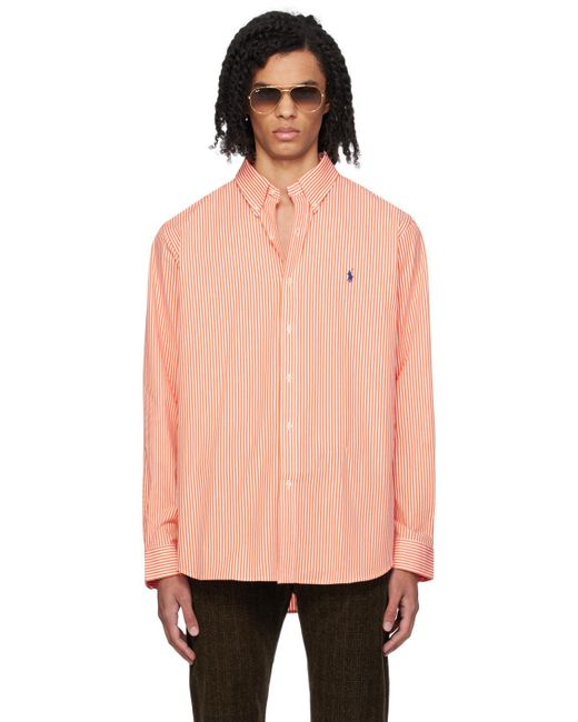 Polo Ralph Lauren Pink Classic Fit Shirt for men