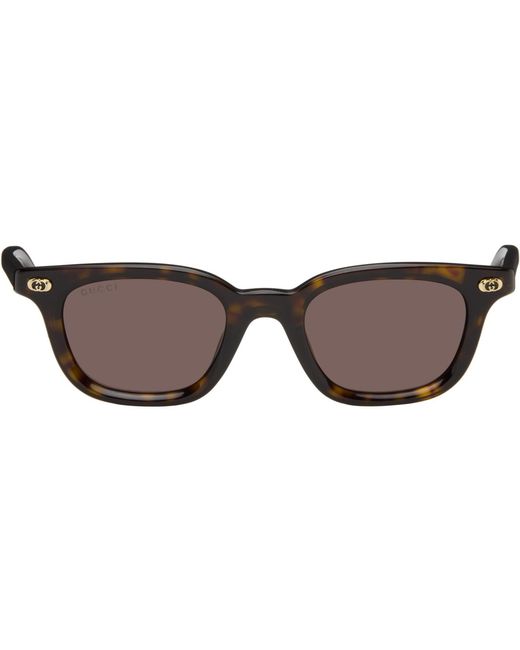 Gucci Black Round Sunglasses for men