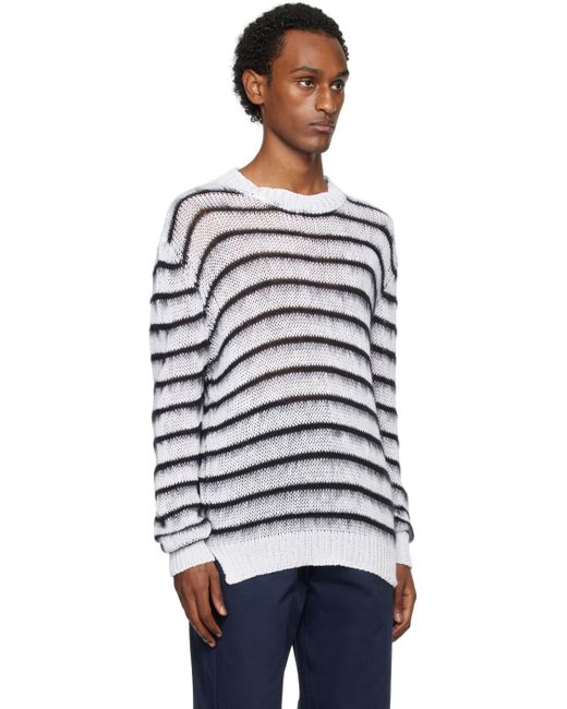 Marni Black Stripe Sweater for men