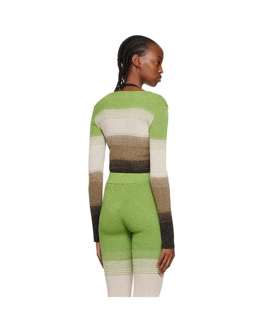 Gcds Green Degradé Cardigan