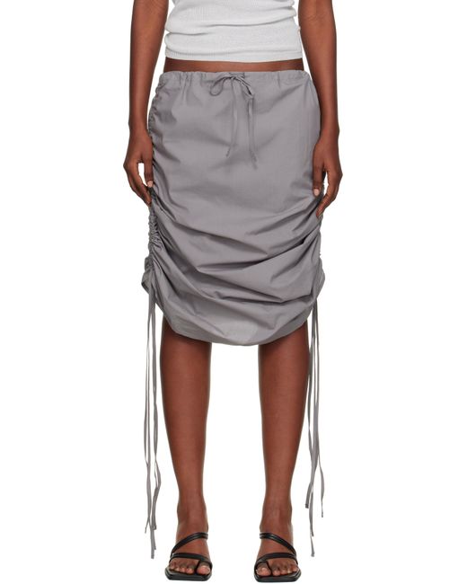 Baserange Pictorial Strap Maxi Skirt in Black | Lyst