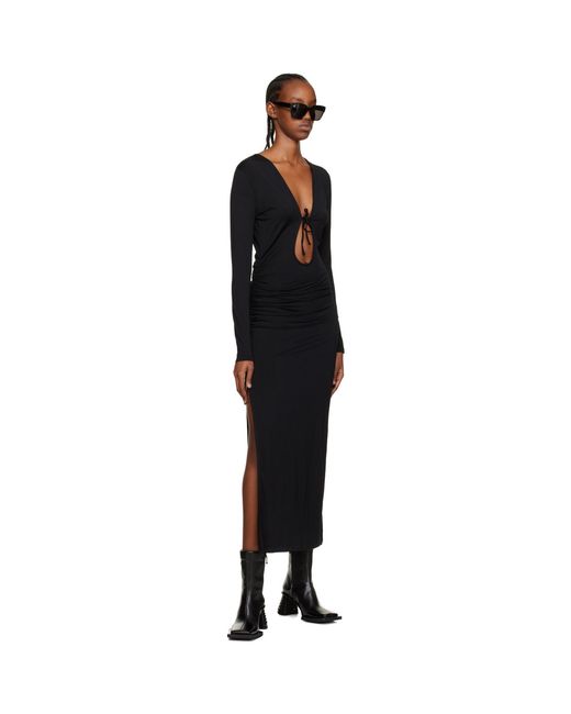 Han Kjobenhavn Black Self-Tie Midi Dress