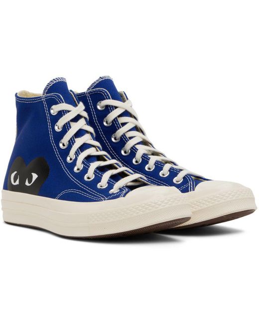 COMME DES GARÇONS PLAY Blue Comme Des Garçons Play Converse Edition Half Heart Chuck 70 Sneakers for men