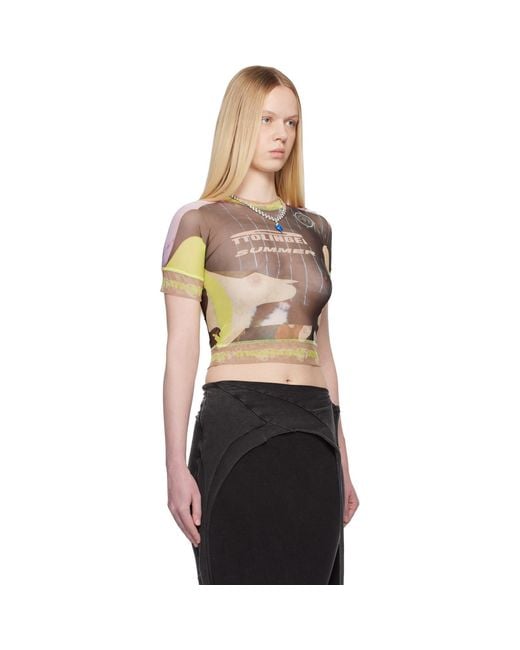 OTTOLINGER Black Camo Mesh T-shirt