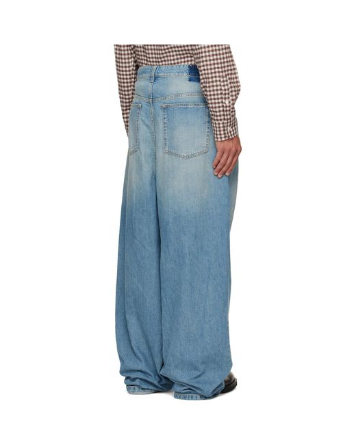 Maison Margiela Blue Wrap Jeans for men