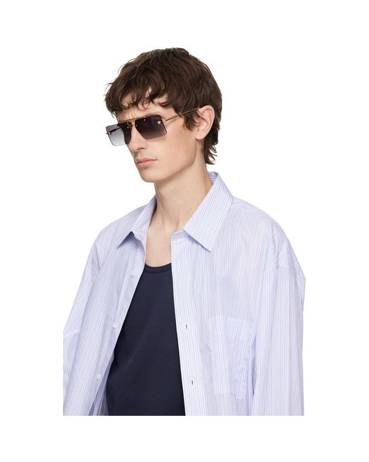 Versace Black Rimless Sunglasses for men