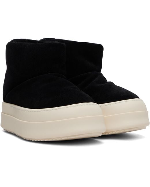 Rick Owens Black Tower Mega Bumper Low Lunar Boots