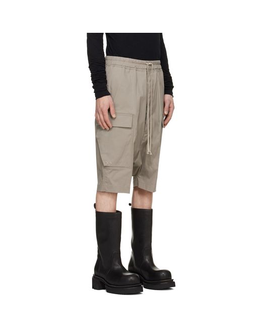 Rick Owens Multicolor Taupe Tower Pods Cargo Shorts for men