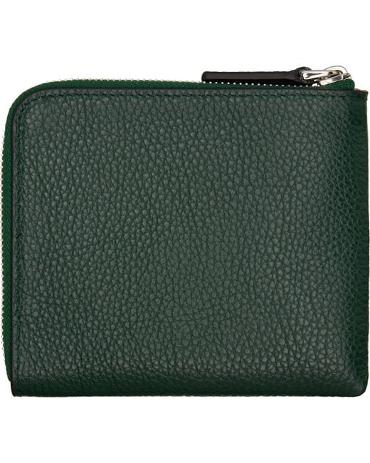 Marni Green Mending' Embroidery Zip-Around Wallet for men