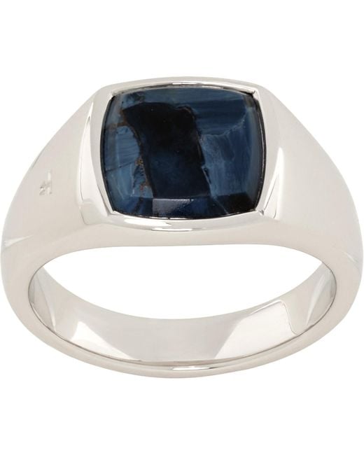 Tom Wood Blue Kay Ring for men