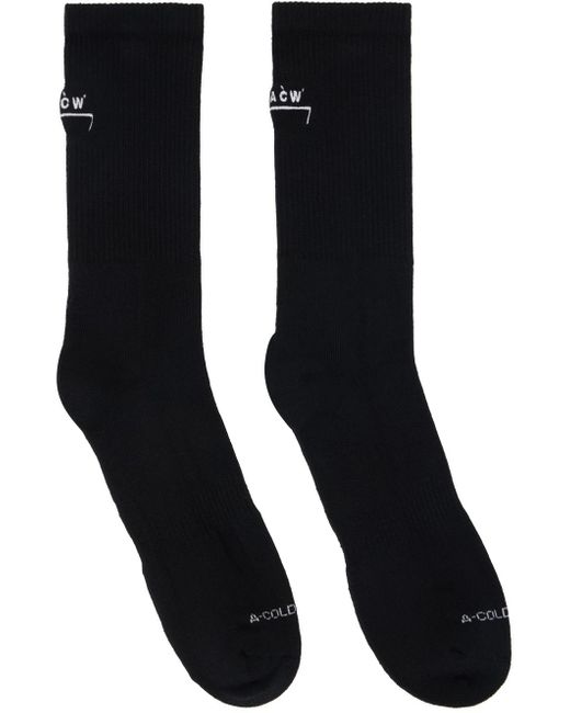 A_COLD_WALL* * Black Bracket Socks for men