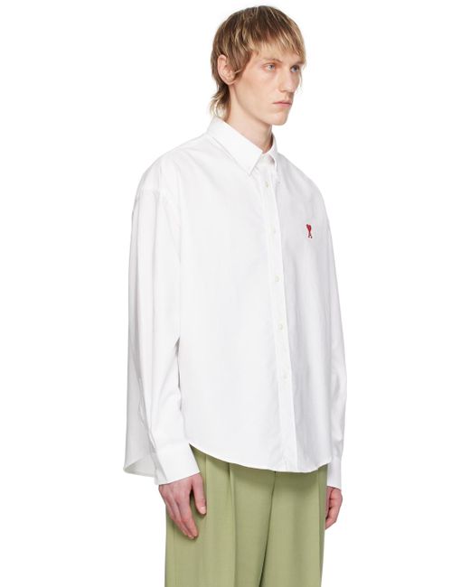 AMI White Ami De Cœur Shirt for men