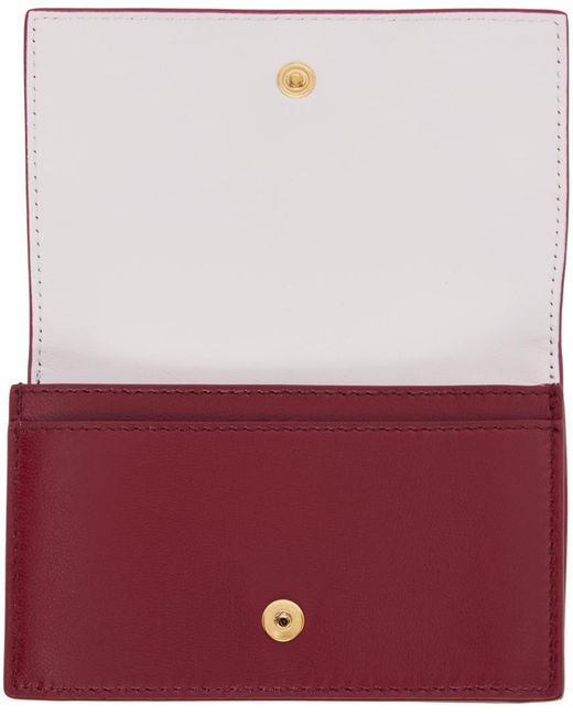 Bottega Veneta レッド Cassette ビジネスカードケース Red