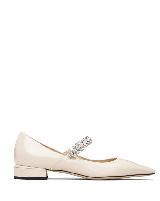 Jimmy Choo Natural Off- Bing Pump Flats