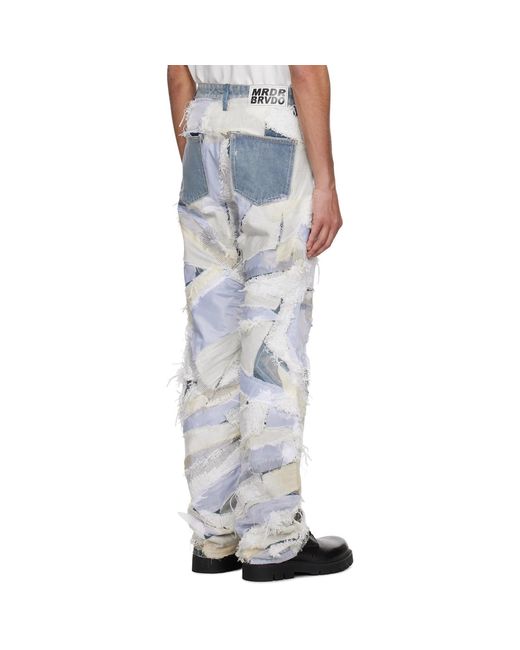 Who Decides War White Beach Sand Jeans for men
