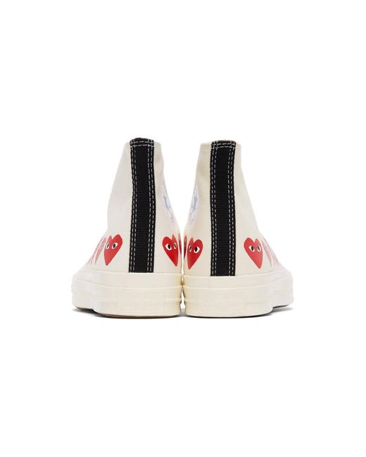 off white converse comme des garcons