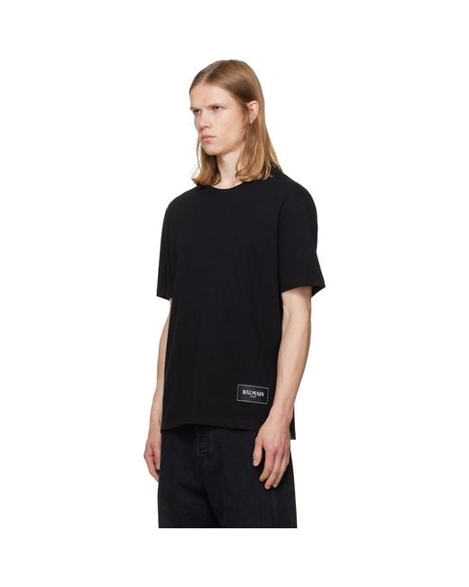 Balmain White Two-Pack & Vintage' T-Shirts for men