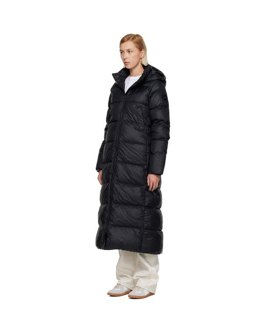 Canada Goose Black 'Tonal Label' Mystique Down Coat
