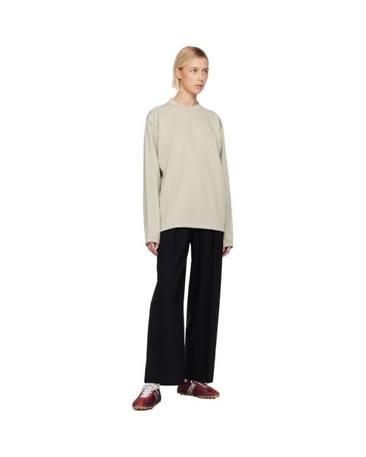 MM6 by Maison Margiela Black Salomon Edition Jersey Long-Sleeved Sweater