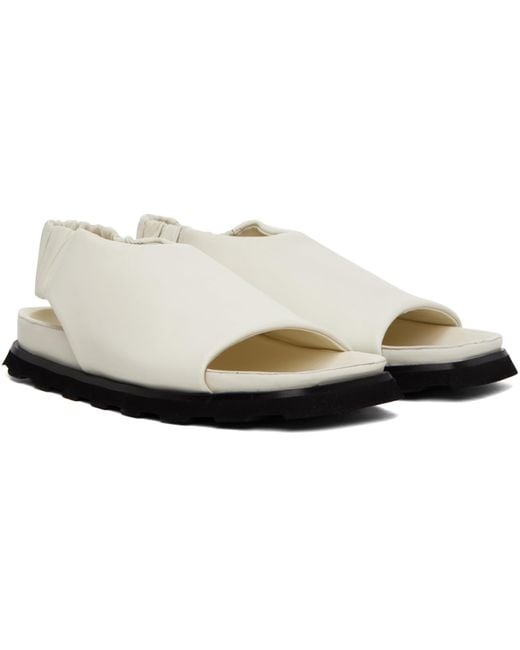 Proenza Schouler Black Off-white Slingback Fuss Sandals