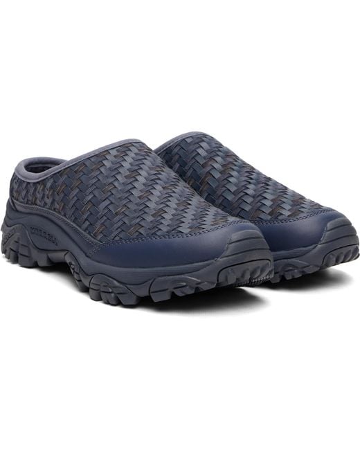 Merrell Blue Moab 2 Leather Slide Flats for men