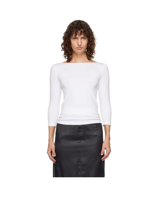 Wolford White Cordoba Long Sleeve T-Shirt