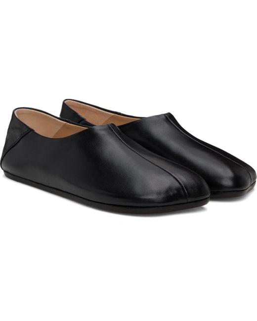 MM6 by Maison Martin Margiela Anatomic Loafers in Black | Lyst