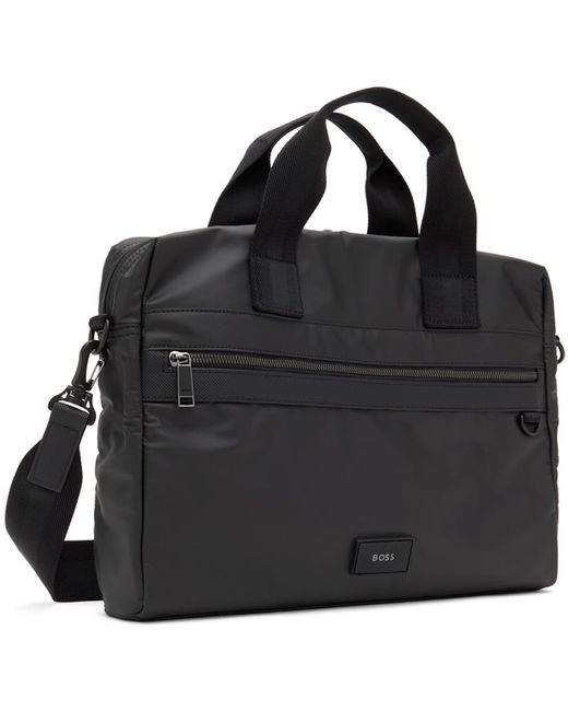 Boss Black Zipped Briefcase for men