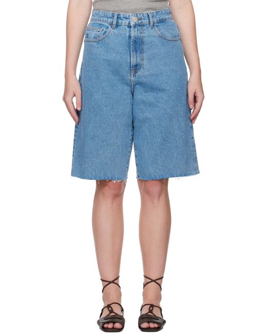 Rohe Blue Baggy Fit Denim Shorts