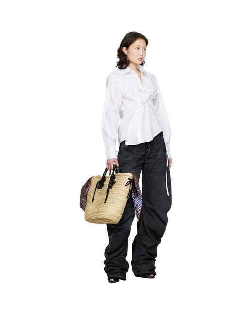 OTTOLINGER Black Big Basket Tote